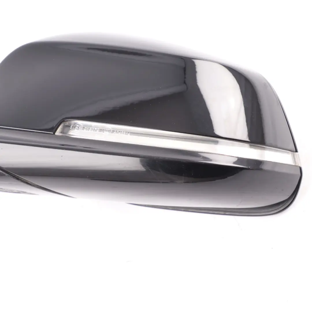 Wing Mirror BMW F21 F22 Left N/S High Gloss Outside Black Sapphire Metallic 475