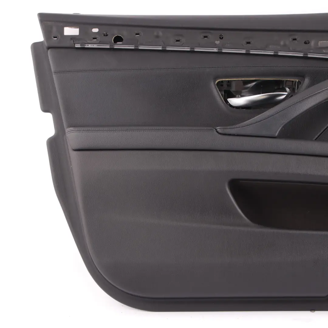 BMW F10 F11 Door Card Front Left N/S Lining Panel Black Leather 7273353