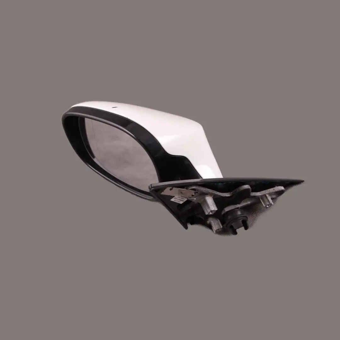 BMW E82 M Sport Power Fold High Gloss Left Wing Mirror Alpinweiss Alpine White