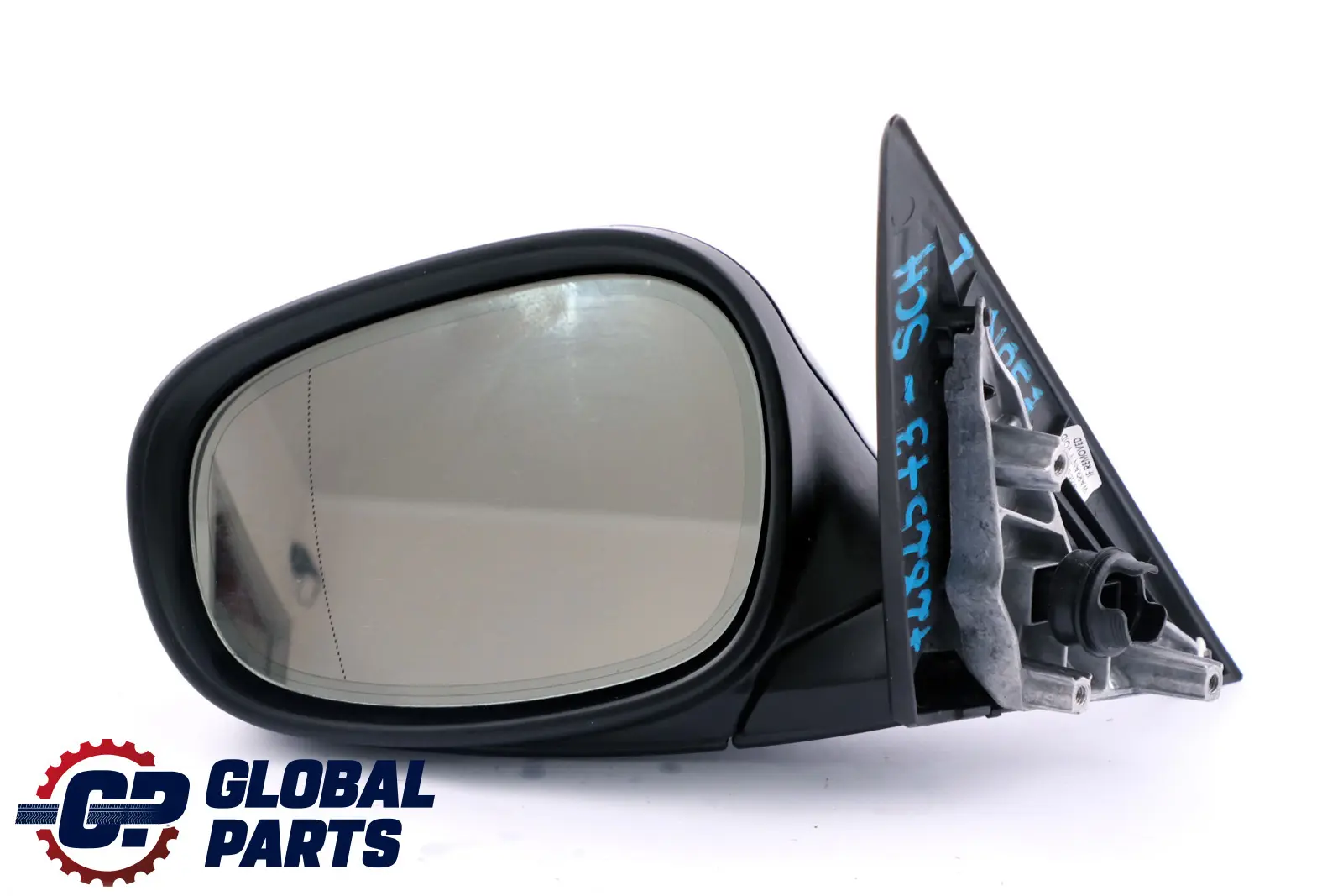 BMW 3 Series E90 E91 LCI Power Fold Auto Dip Left Wing Mirror N/S Schwarz Black