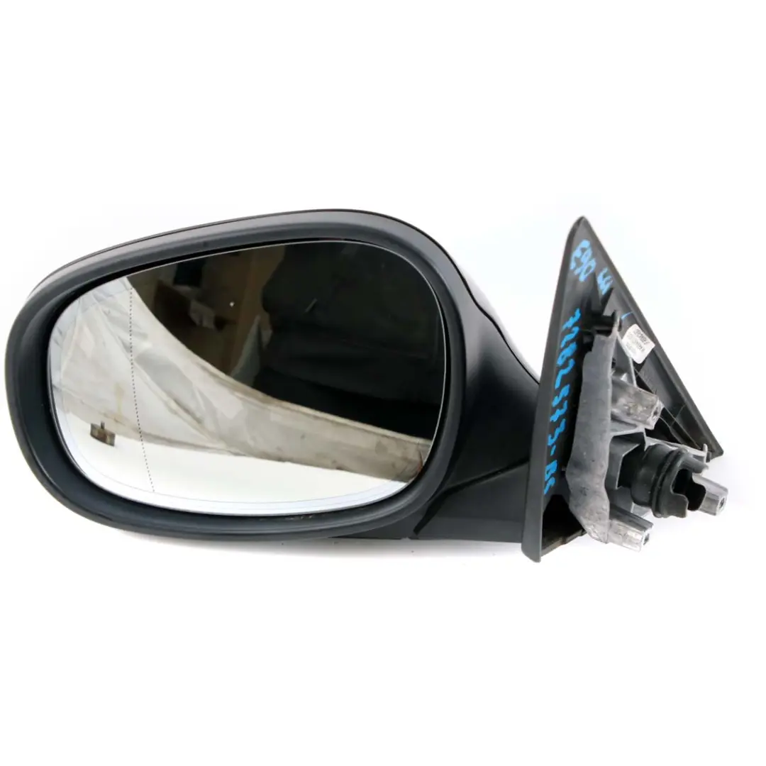 BMW 3 E90 E91 LCI Power Fold Auto Dip Left Wing Mirror N/S Black Sapphire 475