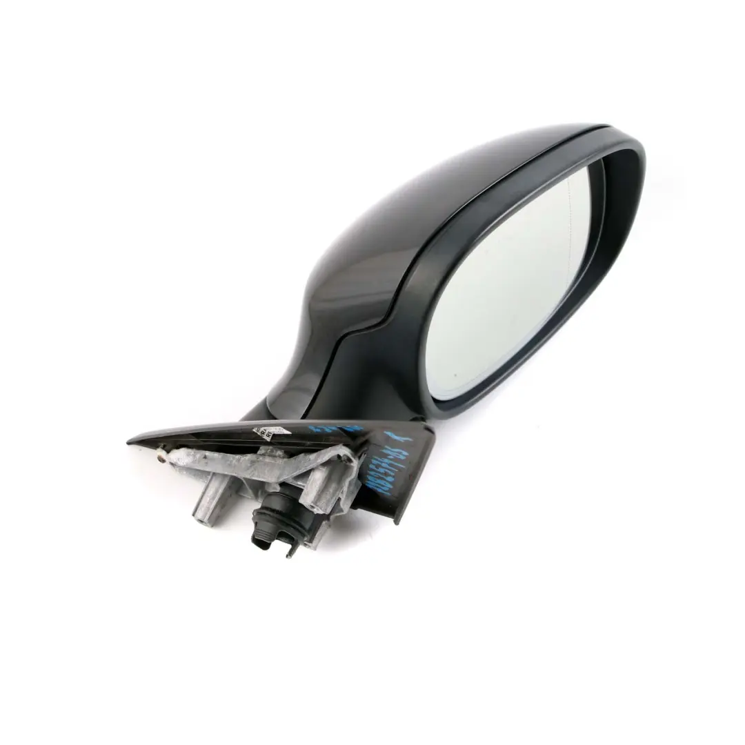 BMW E90 E91 LCI Power Fold Auto Dip Right Wing Mirror O/S Black Sapphire 475