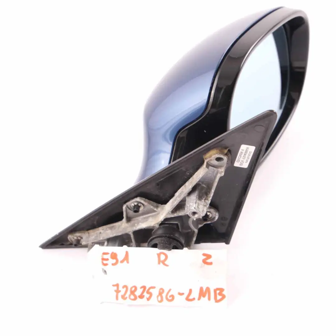 Wing Mirror BMW E90 E91 LCI M Sport Power Fold Right O/S Le Mans Blau Blue 381