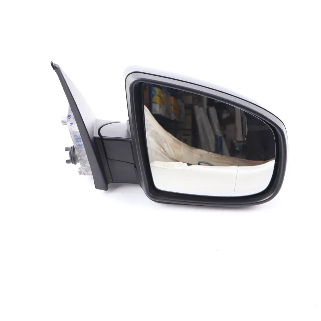 BMW X5 E70 Wing Mirror Auto Dip Heated Door Right O/S Monaco Blue Metallic - A35