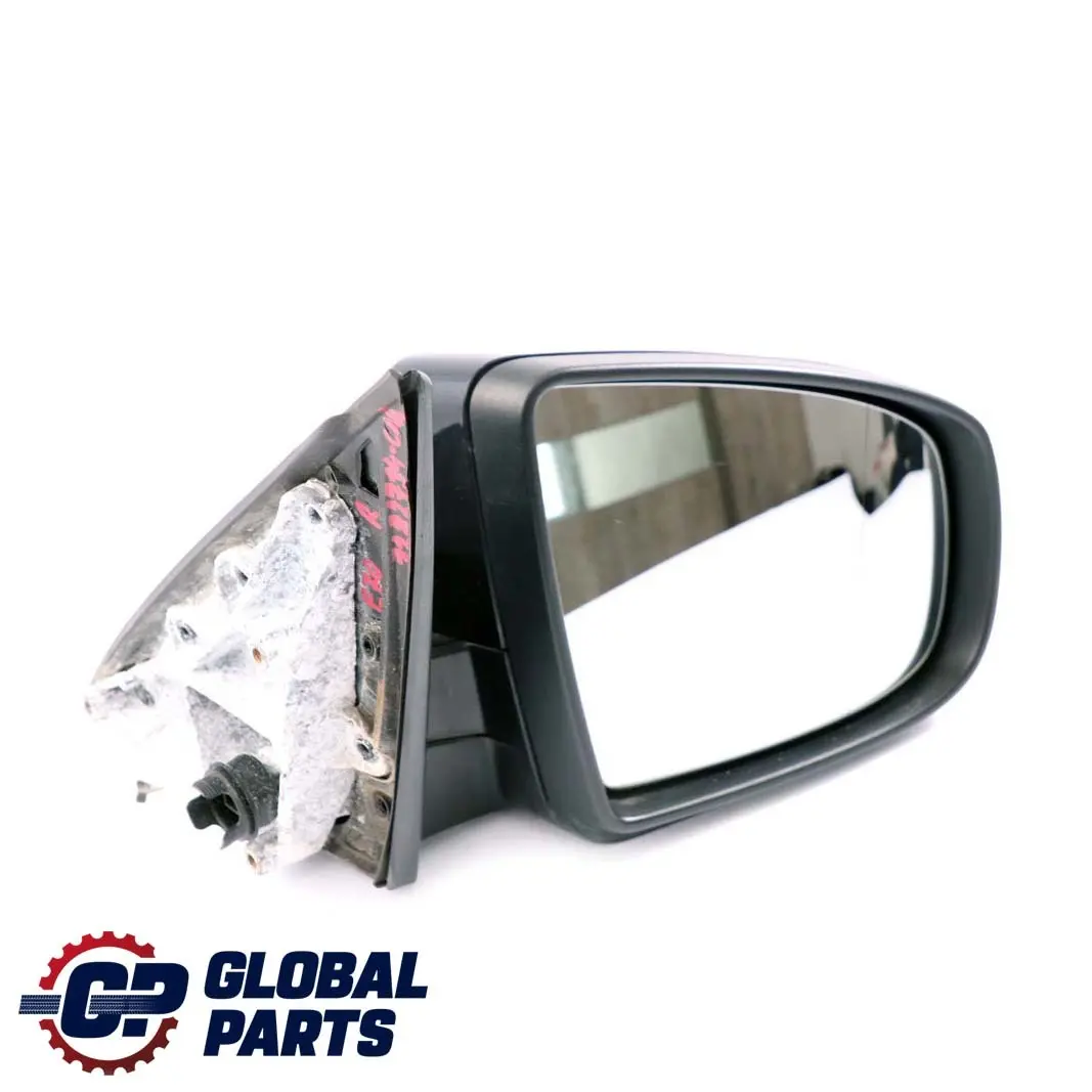 BMW X5 Series E70 Outside Right Wing Mirror Memory O/S Carbonschwarz Black 416