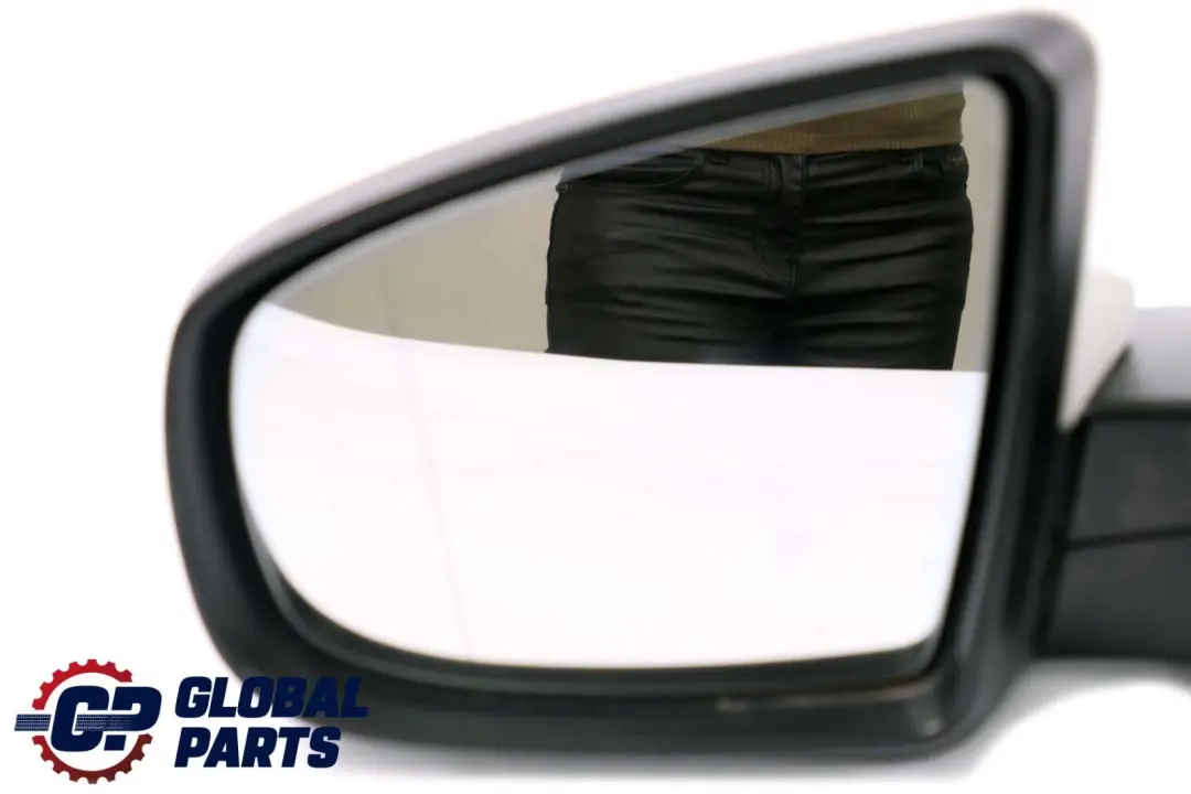 BMW X6 Series E71 Auto Dip Power Fold Left Wing Mirror N/S Alpinweiss White