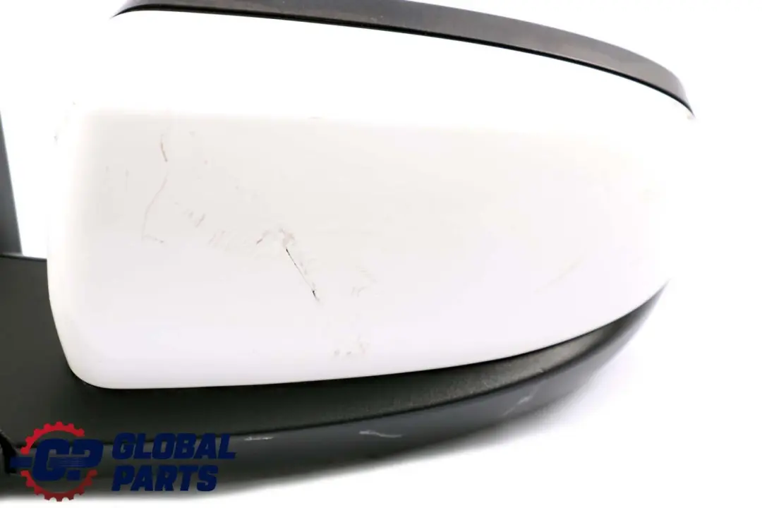 BMW X6 Series E71 Auto Dip Power Fold Left Wing Mirror N/S Alpinweiss White