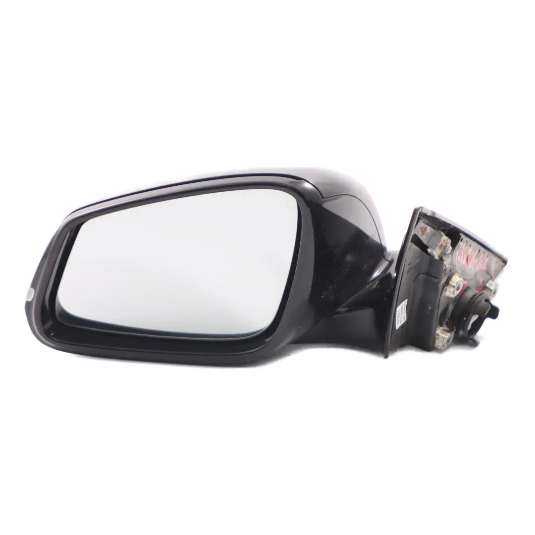 Wing Mirror BMW F32 F36 Heated Door Left N/S High Gloss Outside Black 5 Pins