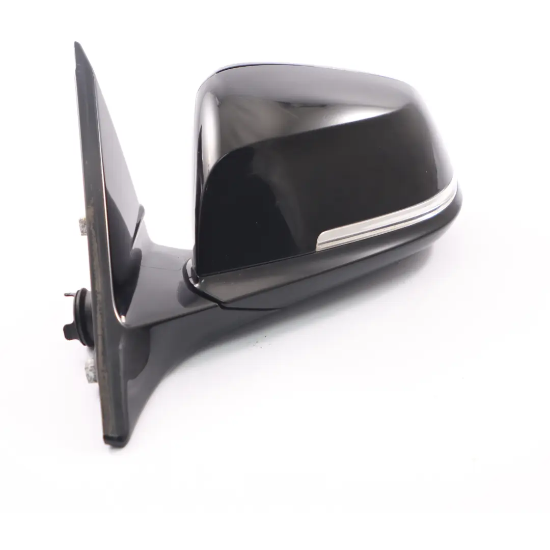 Wing Mirror BMW F32 F36 Heated Door Left N/S High Gloss Outside Black 5 Pins