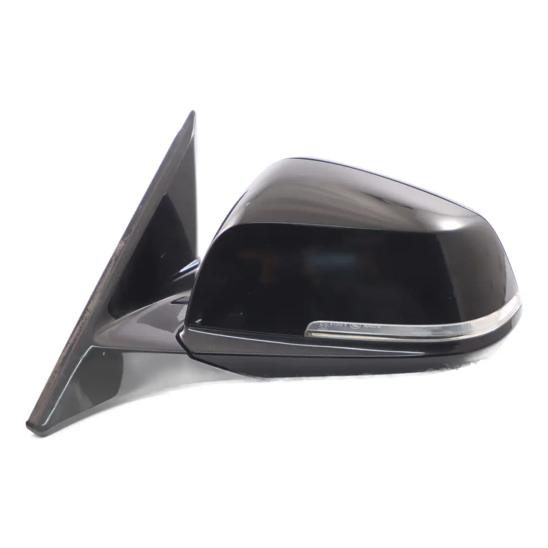 Wing Mirror BMW F32 F36 Heated Door Left N/S High Gloss Outside Black 5 Pins