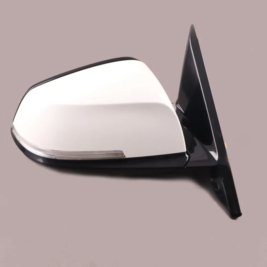 Wing Mirror BMW F32 F36 High Gloss Heated Right O/S 6 Pins Alpine White - 300