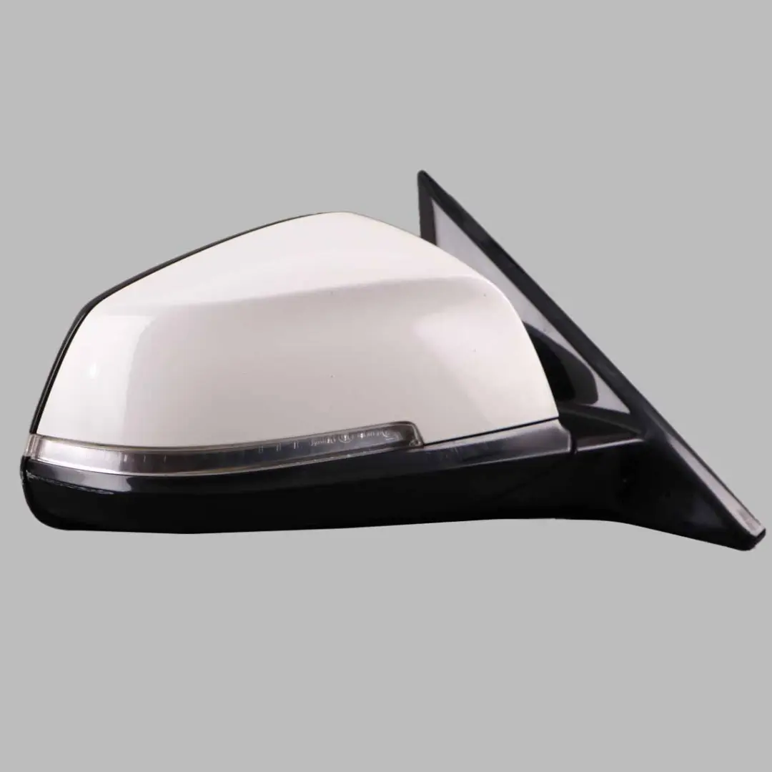 Wing Mirror BMW F32 F36 High Gloss Heated Right O/S 6 Pins Alpine White - 300