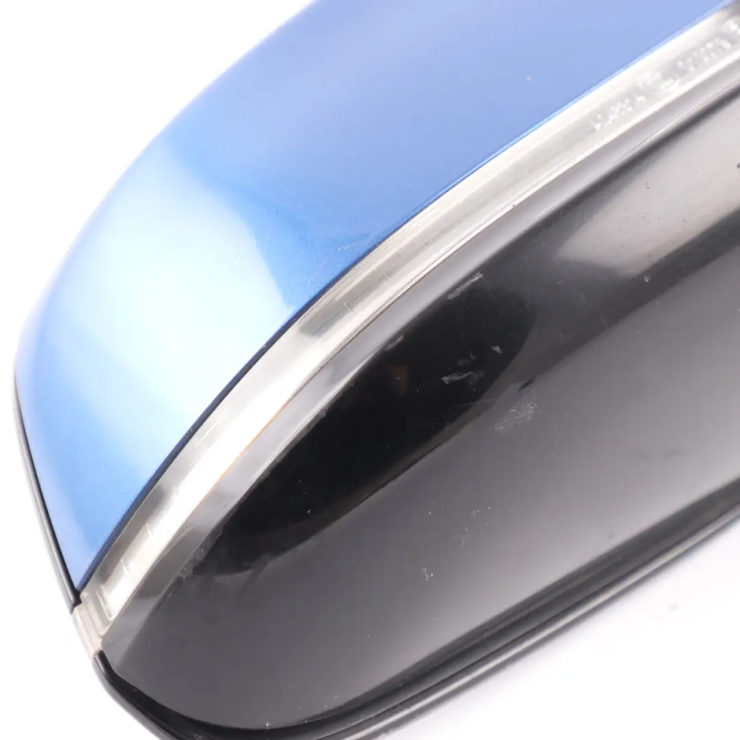 Wing Mirror BMW F32 F36 High Gloss Heated Right O/S 6 Pins Estoril Blue - B45