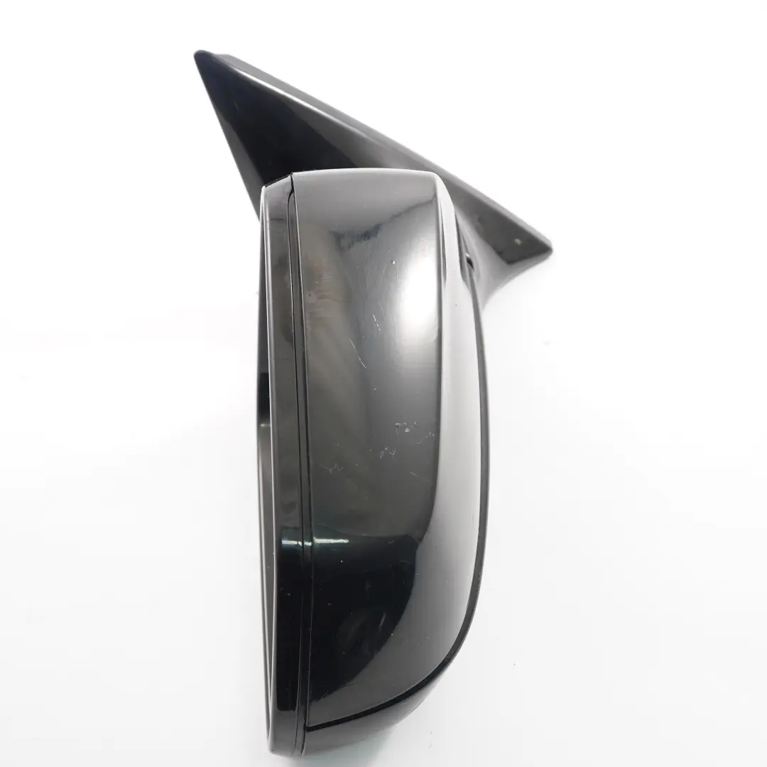 Wing Mirror BMW F12 F13 Heated Door Right O/S High Gloss Carbon Black - 416