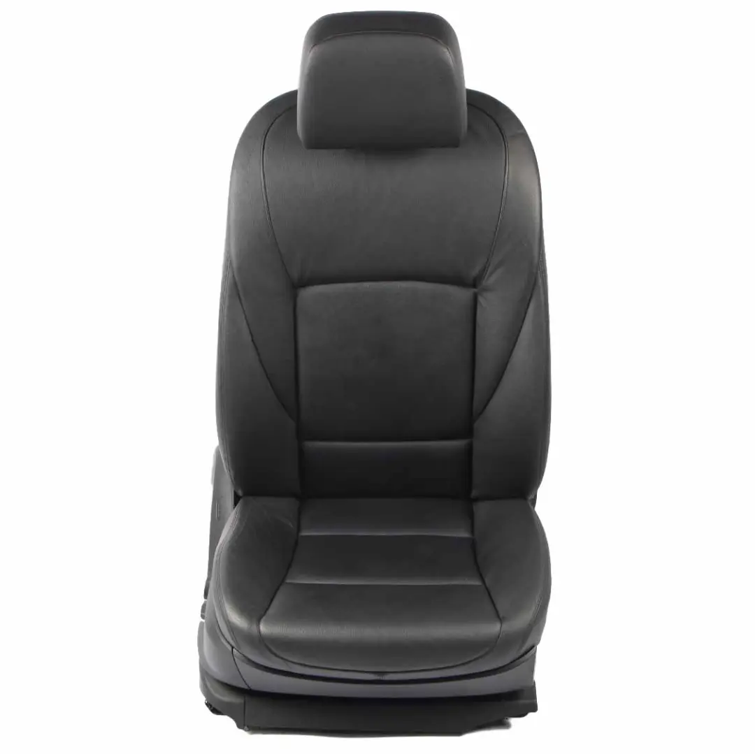 Front Seat BMW F01 Heated Memory Right O/S Leather Dakota Black Lumbar