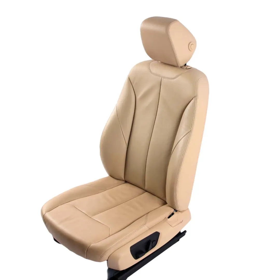 Seat Heated BMW F30 Memory Lumbar Front Left N/S Leather Dakota Veneto-Beige