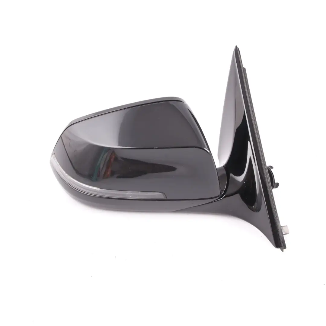 Wing Mirror BMW F01 F02 LCI Auto Dip High Gloss Right Door Black Sapphire 475