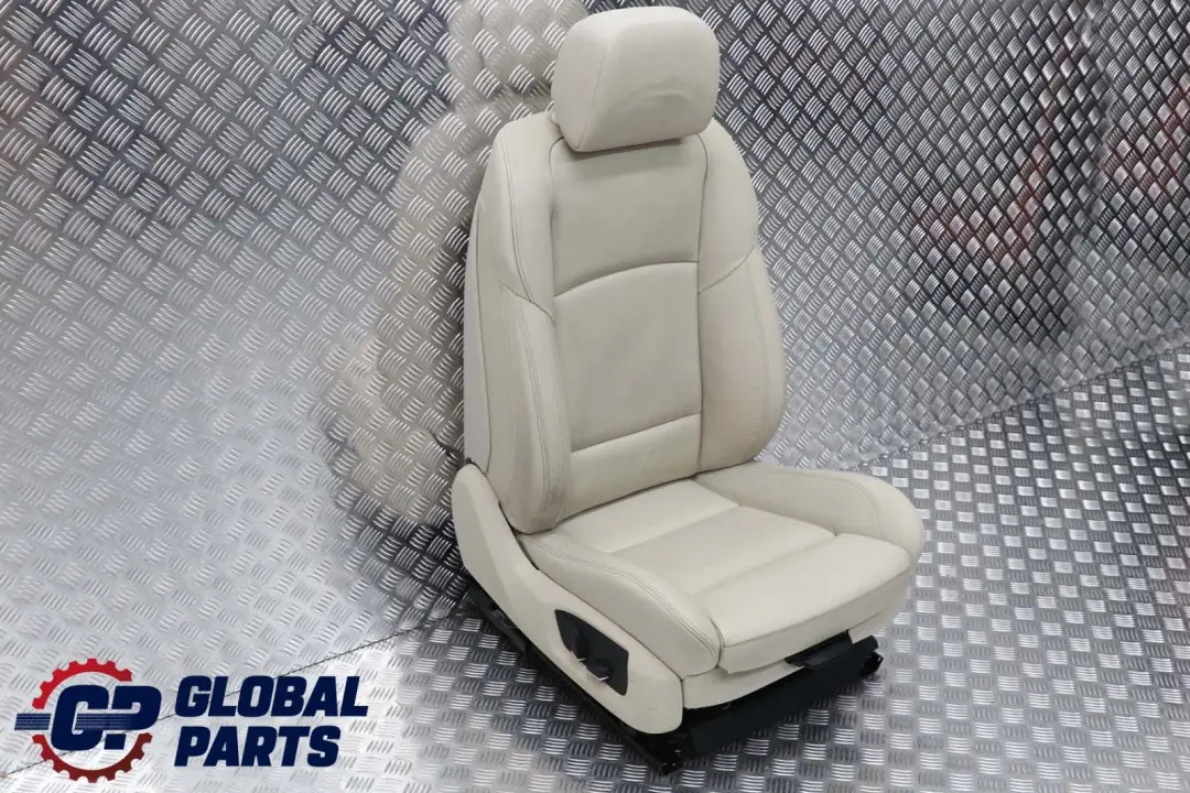 Heated Front Right O/S Leather Ivory White Seat Memory BMW F01 F02 LCI M Sport - SKU rhd-7319242 - Part number 7319242
