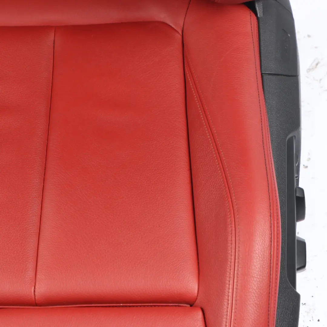 Front Seat BMW F32 Coupe Left N/S Sport Heated Leather Dakota Korall Red Memory