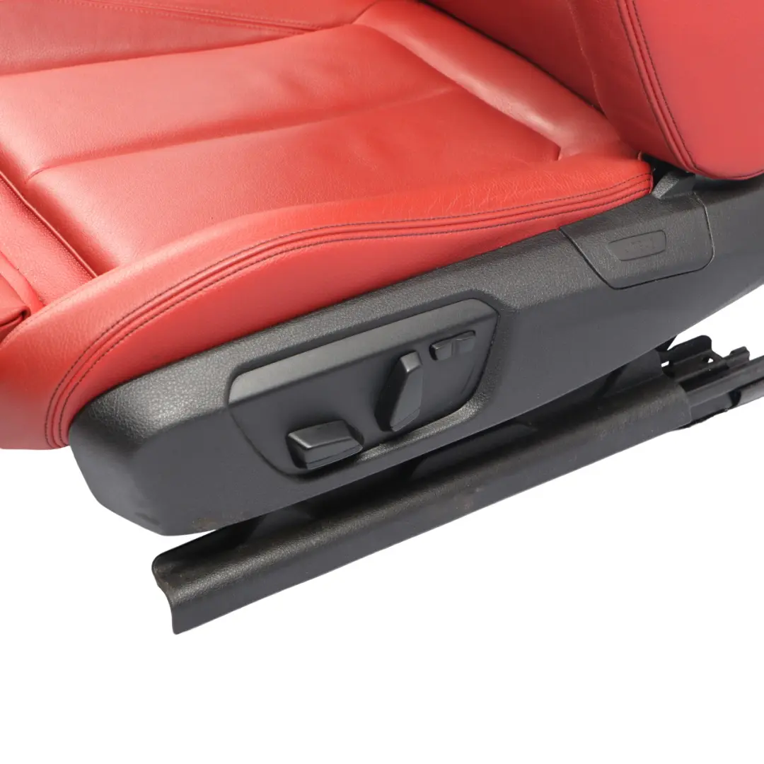 Front Seat BMW F32 Coupe Left N/S Sport Heated Leather Dakota Korall Red Memory