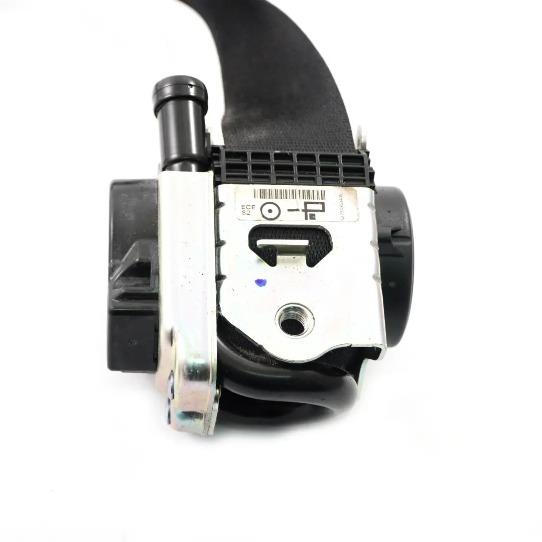 Seat Belt BMW X5 F15 X6 F16 Front Right O/S Upper Safety Belt Black 7343634