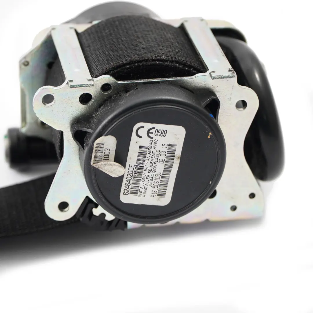 Seat Belt BMW X5 F15 X6 F16 Front Right O/S Upper Safety Belt Black 7343634