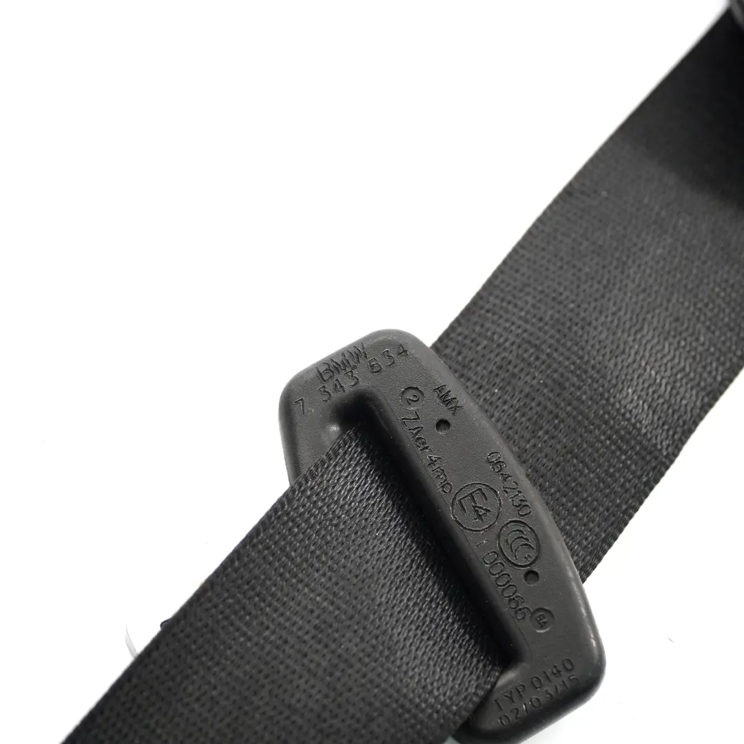 Seat Belt BMW X5 F15 X6 F16 Front Right O/S Upper Safety Belt Black 7343634