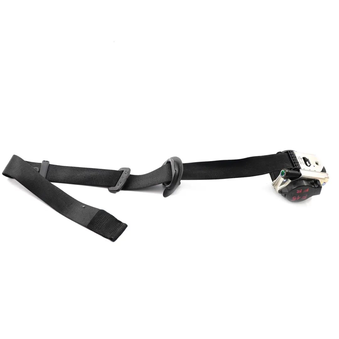 Seat Belt BMW X5 F15 X6 F16 Front Right O/S Upper Safety Belt Black 7343634
