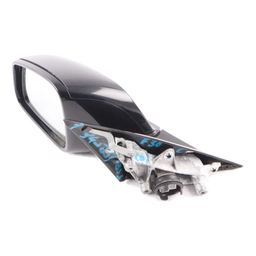 Wing Mirror BMW F30 F31 High Gloss Heated Left N/S Black Sapphire Metallic 475