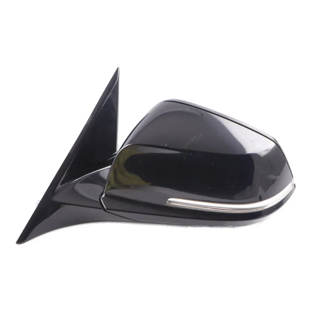 Wing Mirror BMW F30 F31 High Gloss Heated Left N/S Black Sapphire Metallic 475