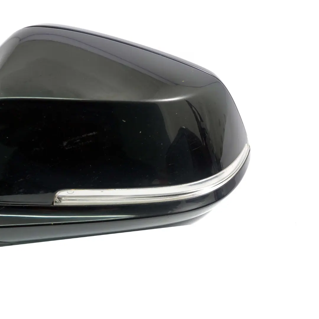 BMW 3 F30 F31 High Gloss Heated Left Wing Mirror N/S Black Sapphire Metallic 475