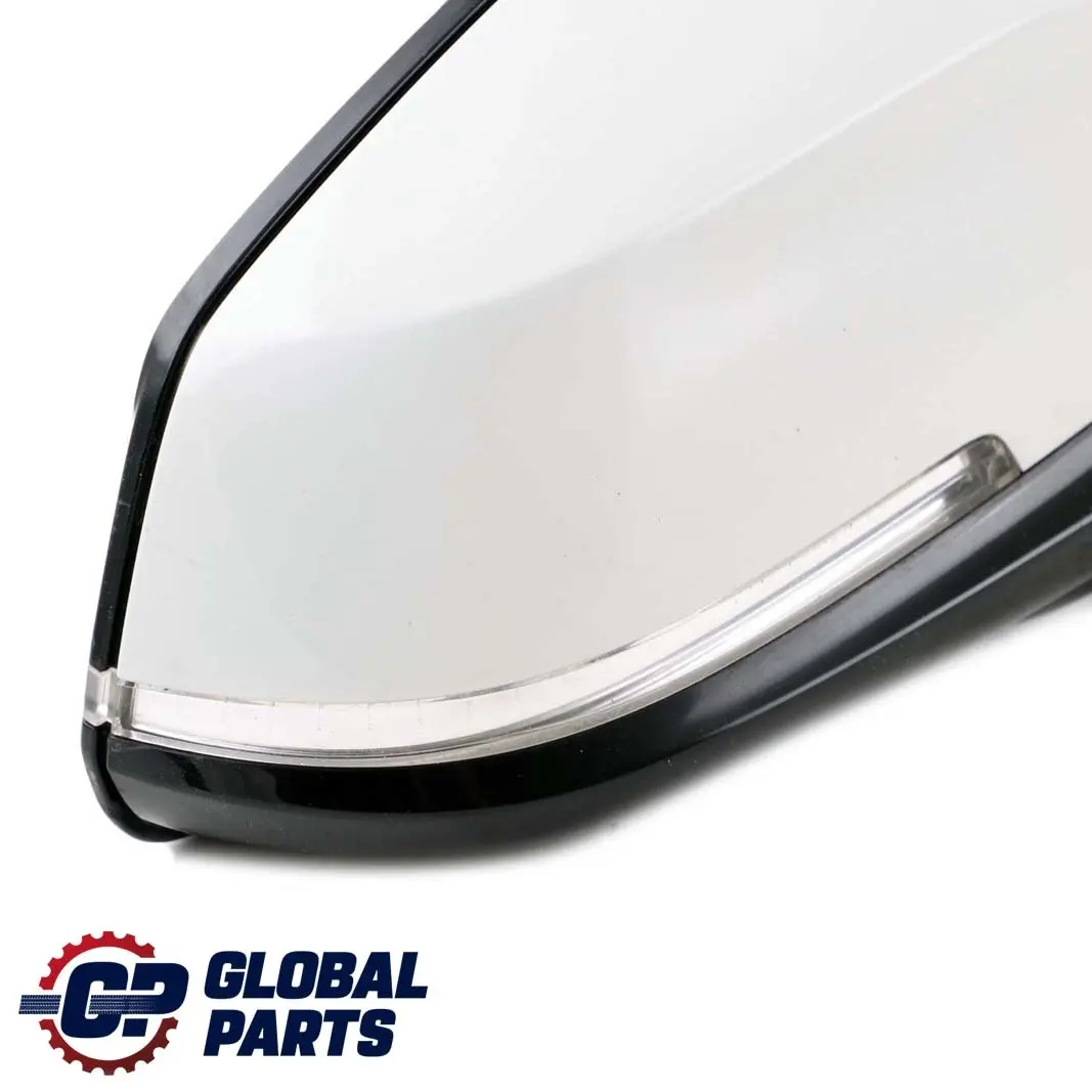 BMW 3 Series F30 F31 High Gloss Heated Right Wing Mirror O/S Alpinweiss White