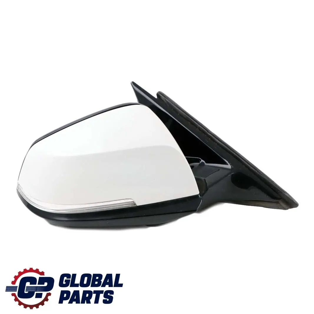 BMW 3 Series F30 F31 High Gloss Heated Right Wing Mirror O/S Alpinweiss White