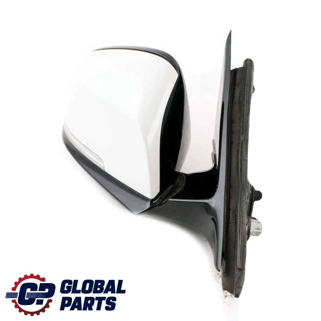 BMW 3 Series F30 F31 High Gloss Heated Right Wing Mirror O/S Alpinweiss White