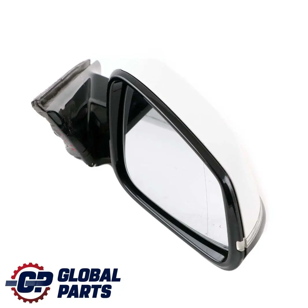 BMW 3 Series F30 F31 High Gloss Heated Right Wing Mirror O/S Alpinweiss White