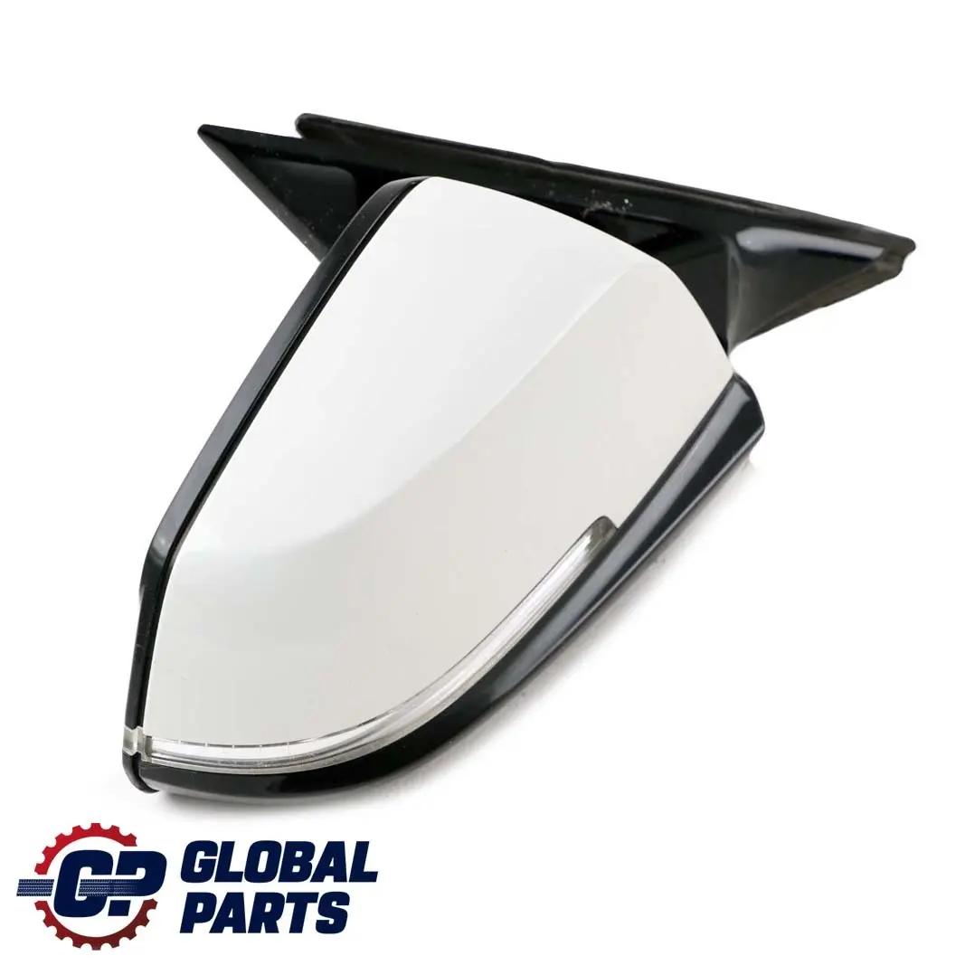 BMW 3 Series F30 F31 High Gloss Heated Right Wing Mirror O/S Alpinweiss White