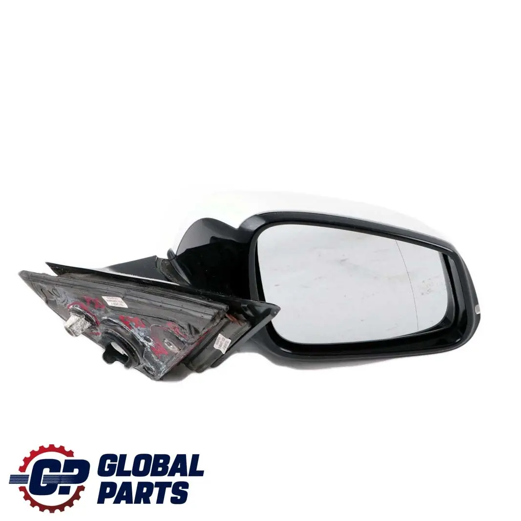 BMW 3 Series F30 F31 High Gloss Heated Right Wing Mirror O/S Alpinweiss White