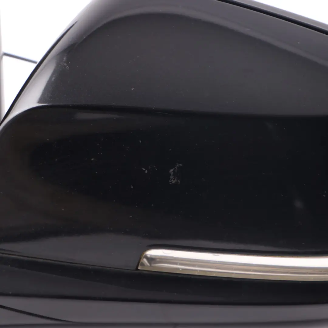 Wing Mirror BMW F30 F31 M Sport Heated Left N/S High Gloss Black Sapphire - 475