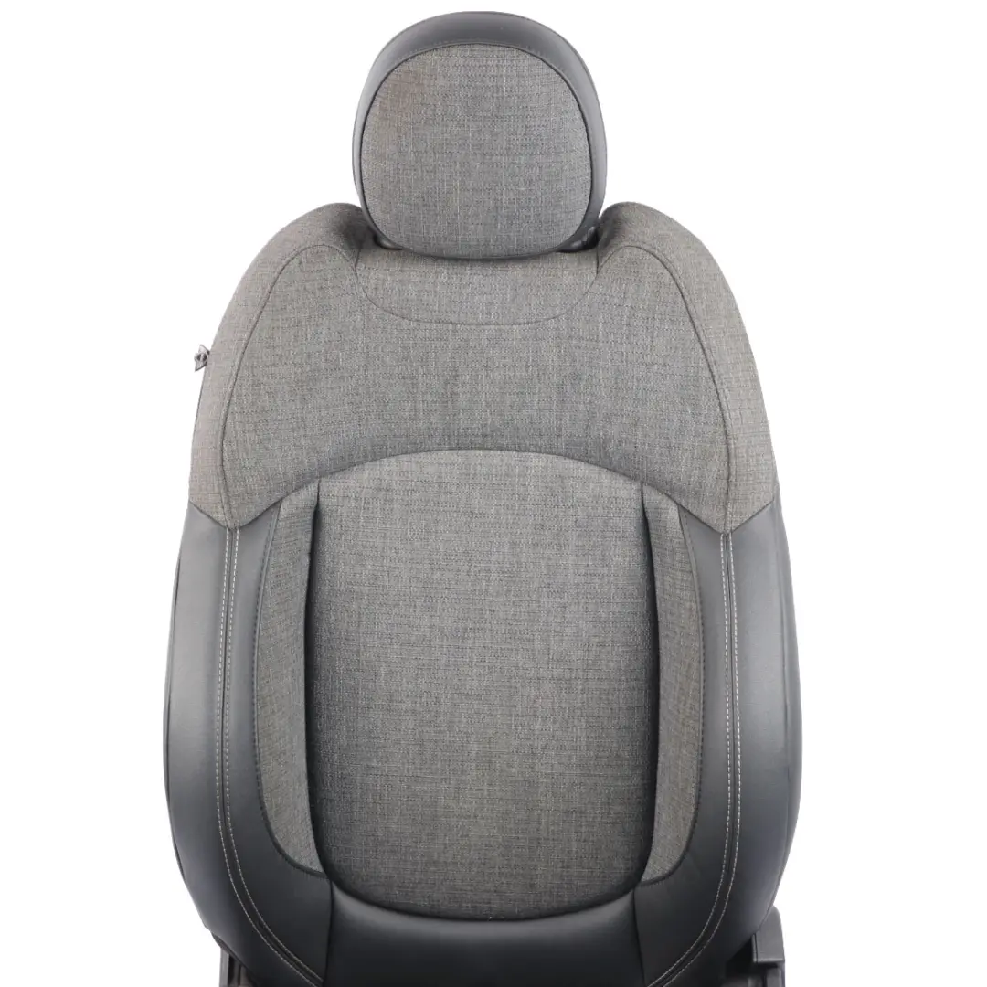 Front Seat Mini F55 Sport Heated Cloth Leather Left N/S Pearl Black Carbon