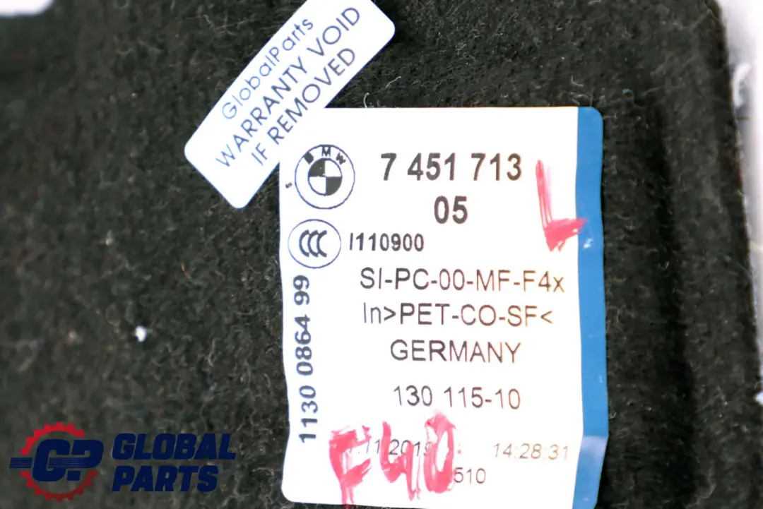 BMW 1 Series F40 Sound Insulation A Column Left N/S 7451713