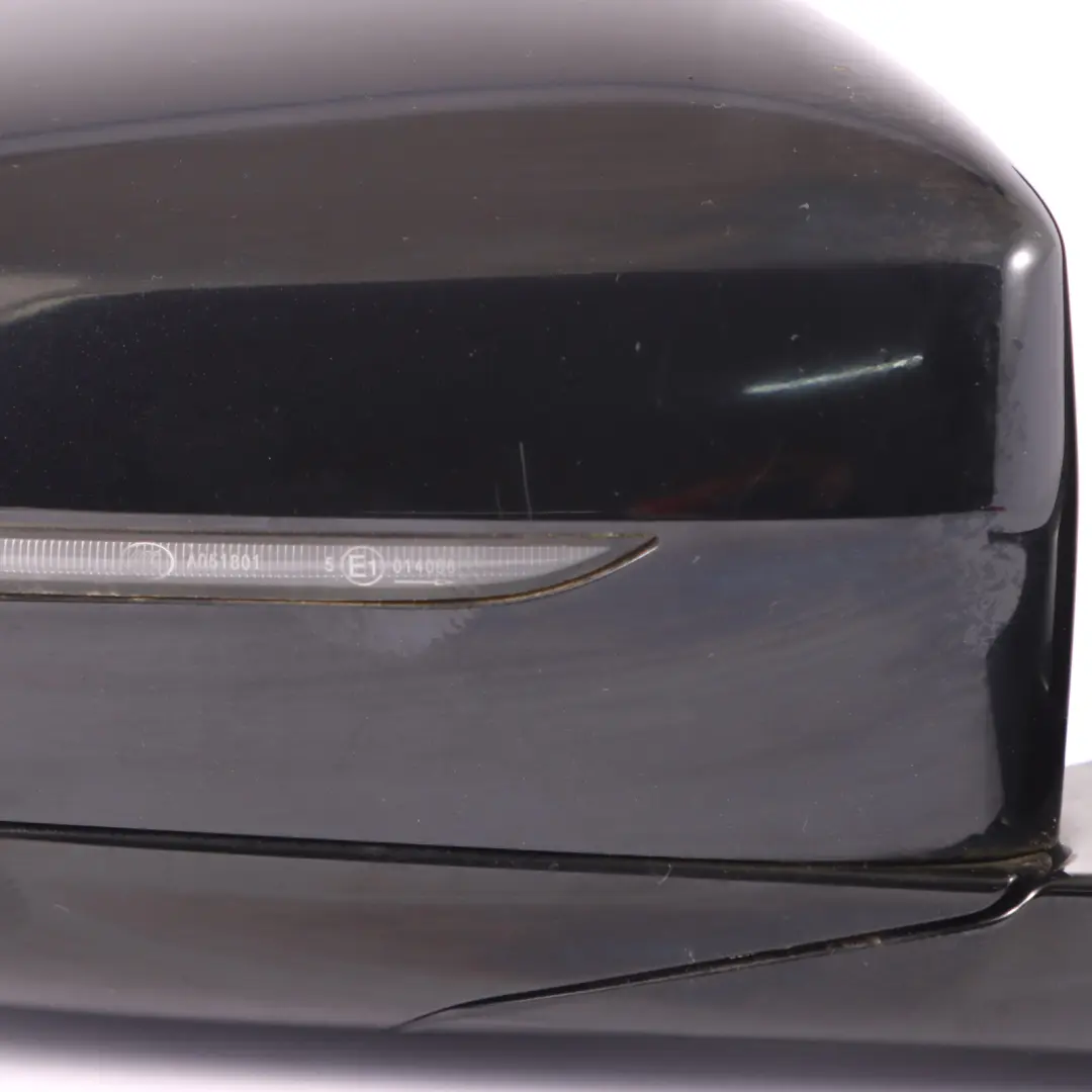 Wing Mirror BMW G30 G31 High Gloss Heated Door Right O/S Carbon Black - 416