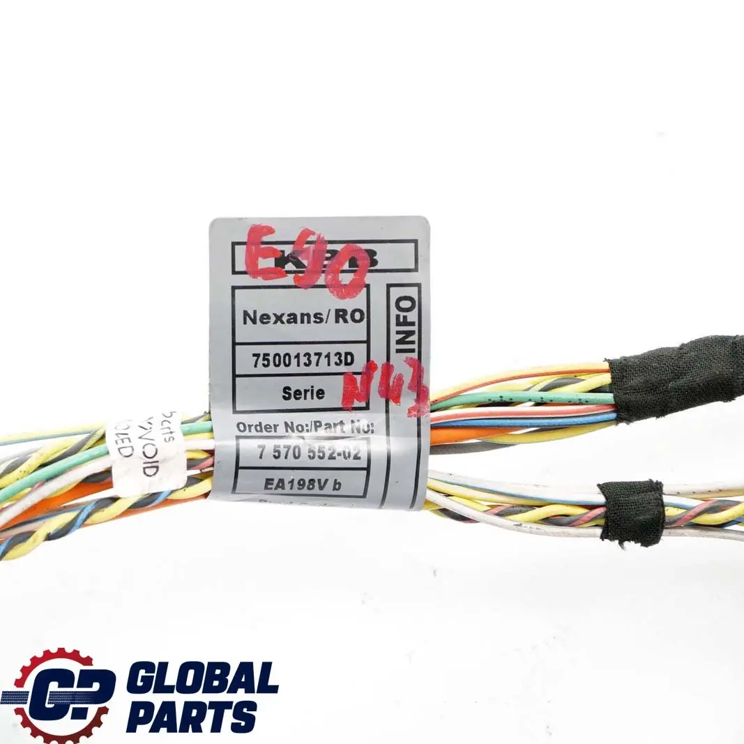 BMW E87 LCI E90 118i 318i N43 Wiring Loom Harness Automatic Gearbox 7570552