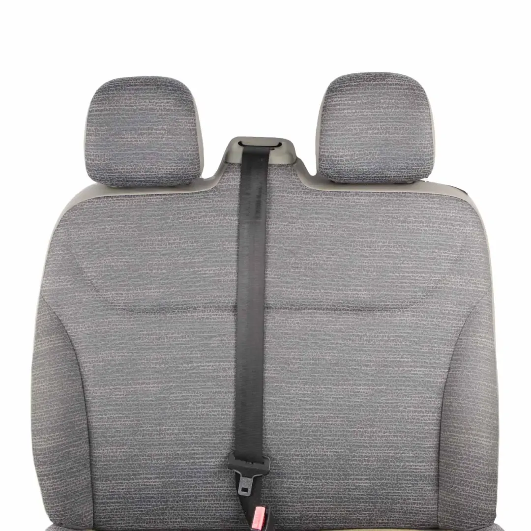 Front Seat Renault Trafic II Passenger Double Seat Left N/S Velvet Cloth Grey