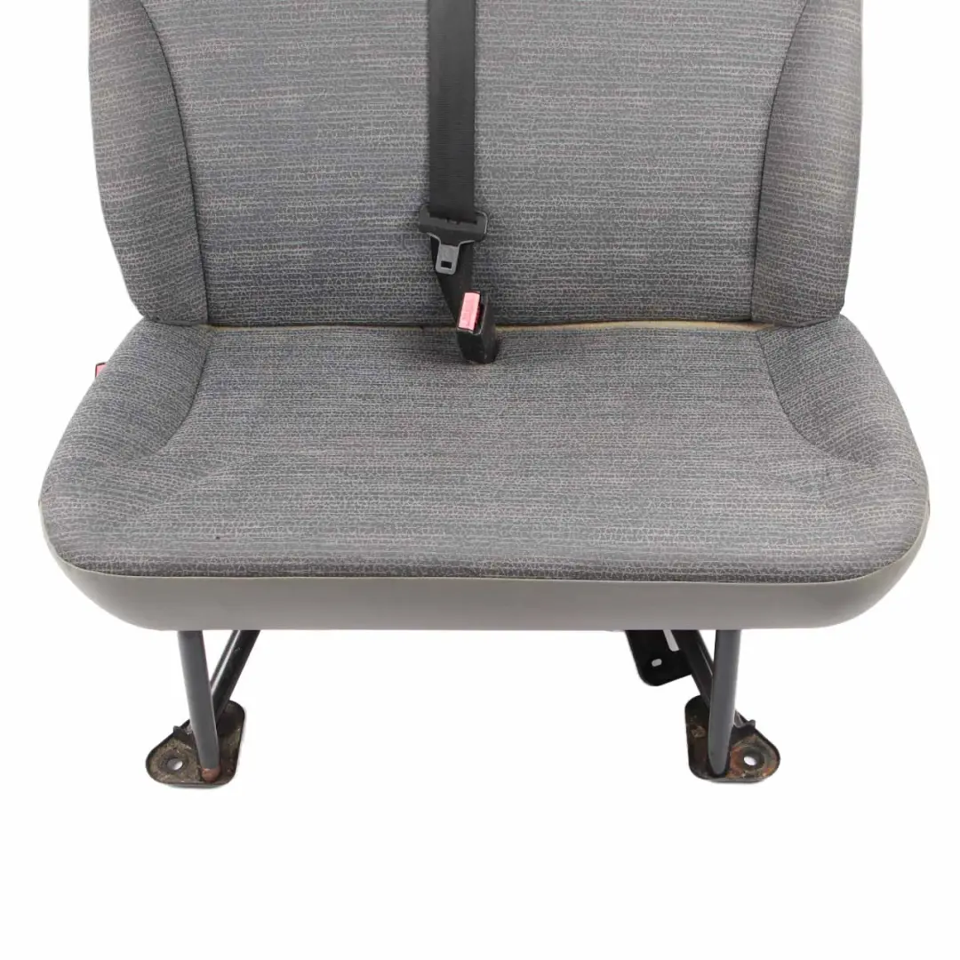 Front Seat Renault Trafic II Passenger Double Seat Left N/S Velvet Cloth Grey