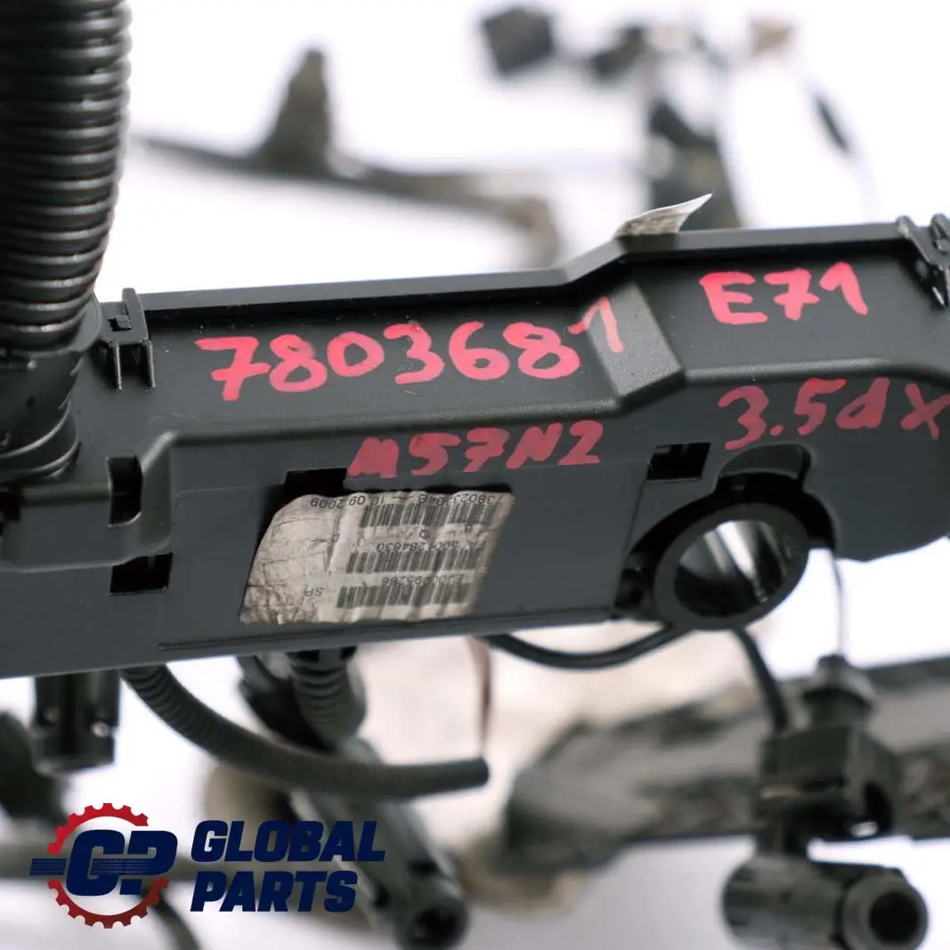 BMW X5 X6 Series E70 3.0sd E71 35dX M57N2 Engine Wiring Harness DDE Set 7803681
