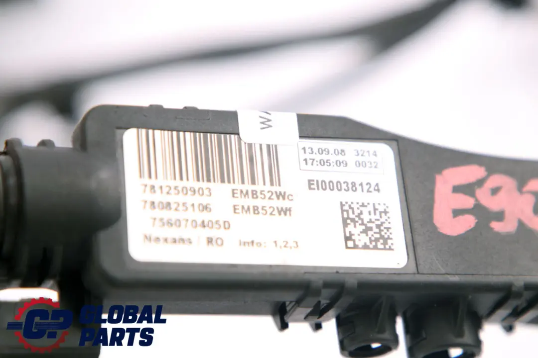 BMW 3 Series E90 E91 LCI N57 Diesel Engine Wiring Harness DDE 7812509 7808251