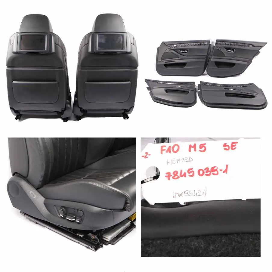 Leather Seats BMW F10 M5 Black Heated M Seat Multifunction Electric Multimedia