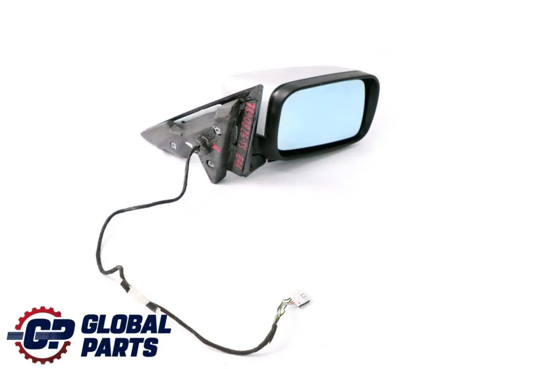BMW 3 Series E46 Heated Right O/S Wing Mirror High Gloss Titansilber Silver 354