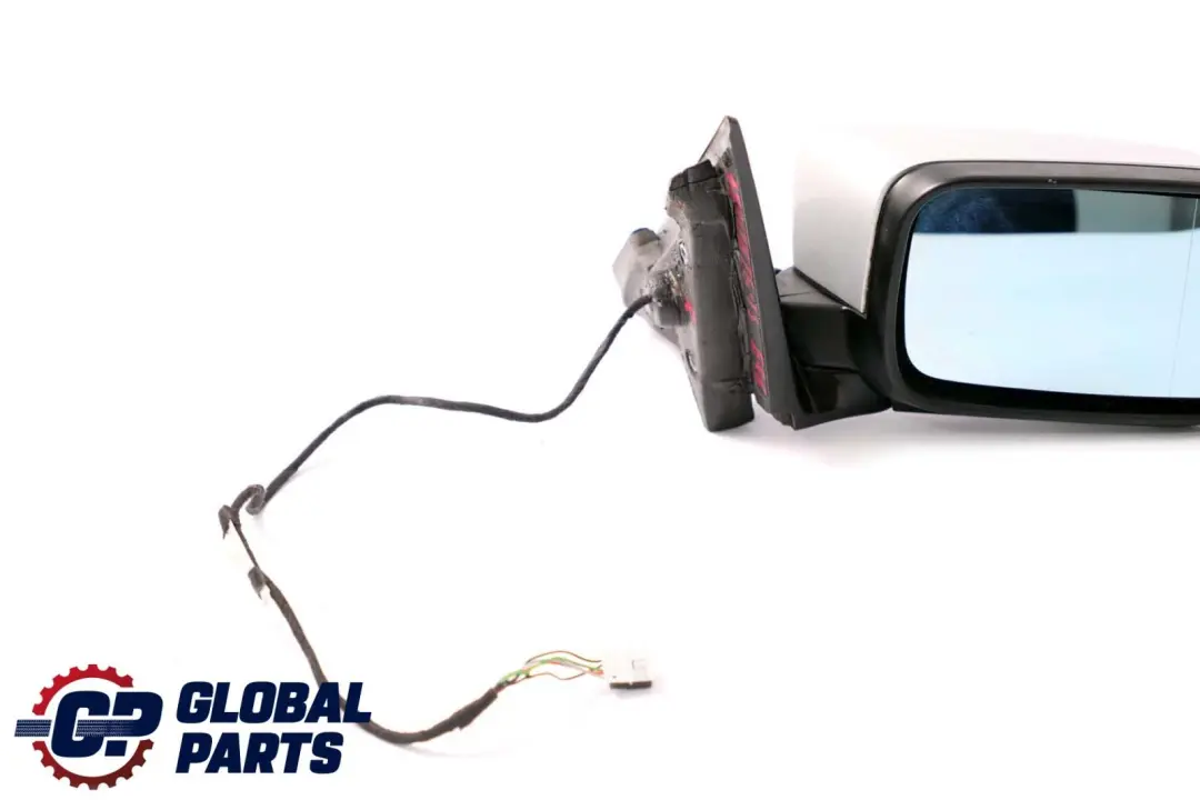 BMW 3 Series E46 Heated Right O/S Wing Mirror High Gloss Titansilber Silver 354