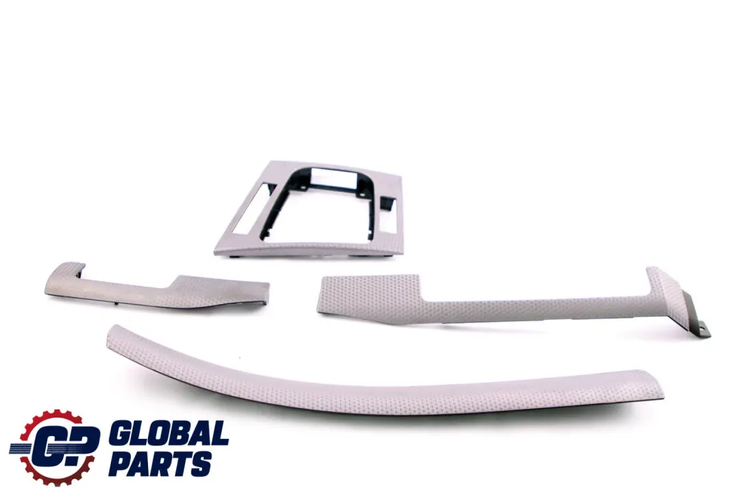 BMW 3 Series E46 Trim Panel Cover Dashboard Strip Aluminium Set Silver Cube